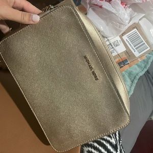 Gold Michael kors cross body